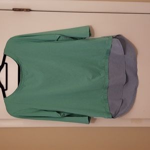 Columbia Green 3/4 length Omni Wick shirt